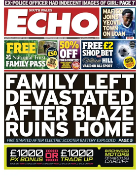 Cover of South Wales Echo