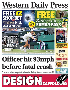 Cover of Western Daily Press (Saturday)