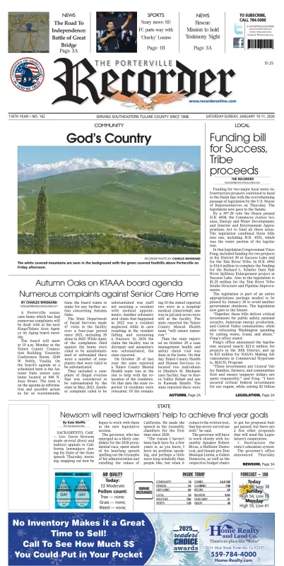 Cover of Porterville Recorder