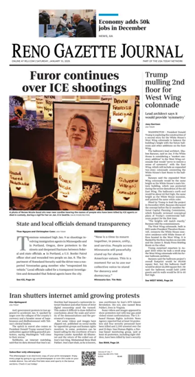Cover of Reno Gazette Journal