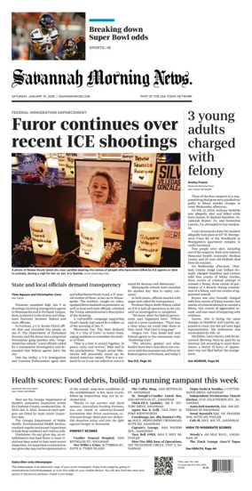 Cover of Savannah Morning News