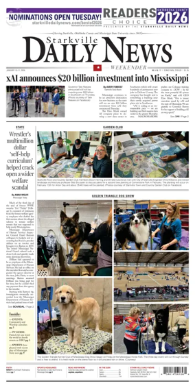 Cover of Starkville Daily News