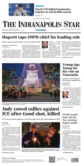 Cover of The Indianapolis Star