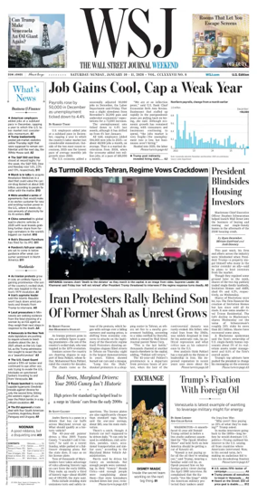 Cover of The Wall Street Journal
