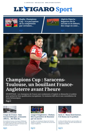 Cover of Le Figaro Sport