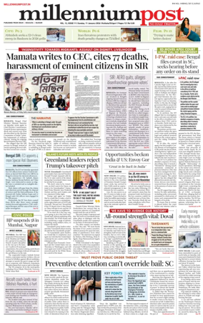 Cover of Millennium Post (Kolkata)