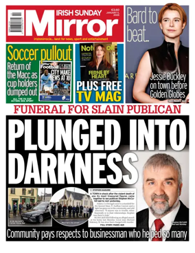 Cover of Irish Sunday Mirror