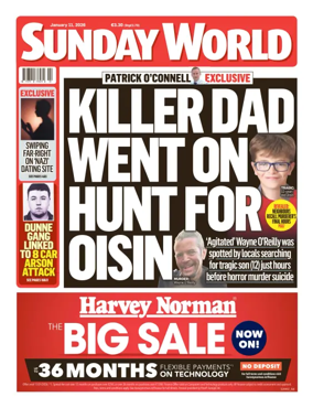 Cover of Sunday World (Ireland)