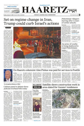 Cover of Haaretz english edition