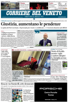 Cover of Corriere del Veneto (Treviso e Belluno)