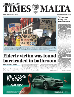 Cover of The Sunday Times of Malta