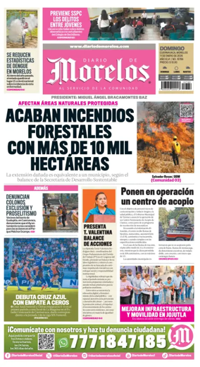 Cover of Diario de Morelos