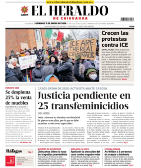 Cover of El Heraldo de Chihuahua