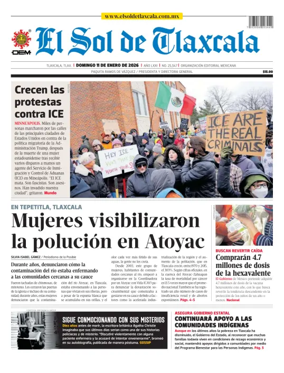 Cover of El Sol de Tlaxcala