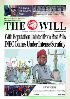 Cover of THEWILL NEWSPAPER