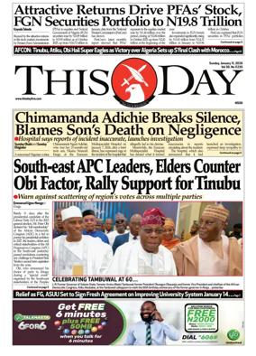 Cover of THISDAY