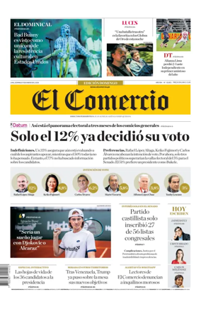 Cover of Diario El Comercio