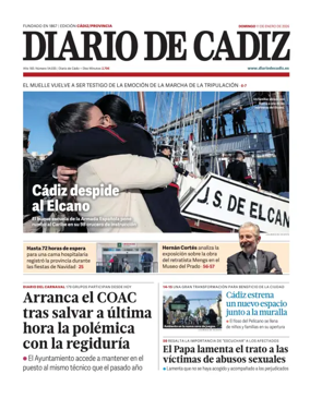 Cover of Diario de Cadiz