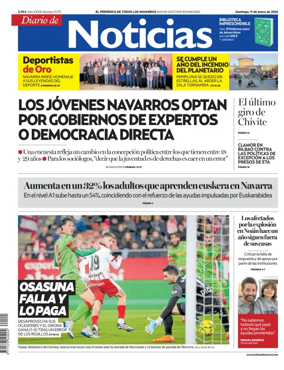 Cover of Diario de Noticias (Spain)