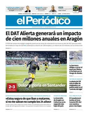 Cover of El Periodico Aragon