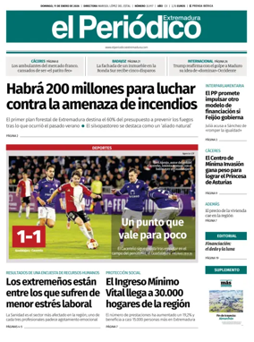 Cover of El Periodico Extremadura
