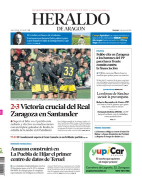 Cover of Heraldo de Aragon