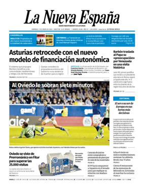 Cover of La Nueva Espana (Oviedo)