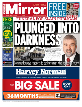 Cover of Sunday Mirror (Northern Ireland)