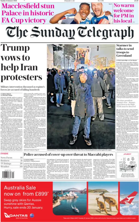 Cover of The Sunday Telegraph