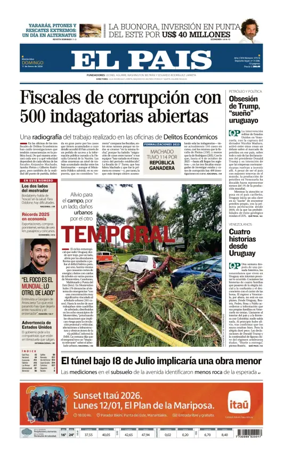Cover of El Pais (Uruguay)