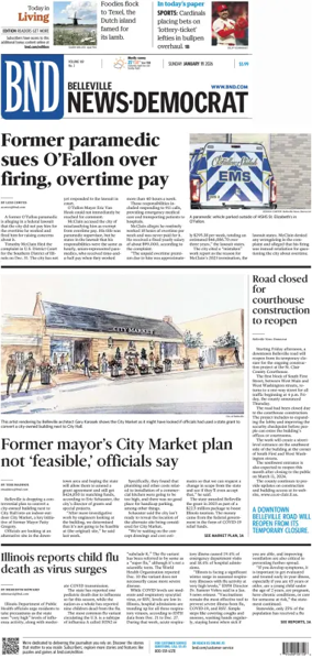 Cover of Belleville News-Democrat (Sunday)