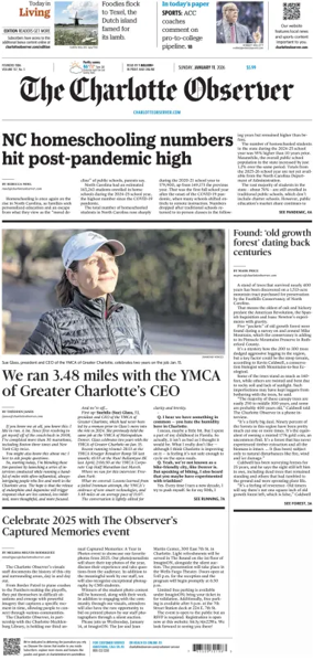 Cover of The Charlotte Observer (Sunday)