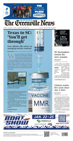 Cover of The Greenville News