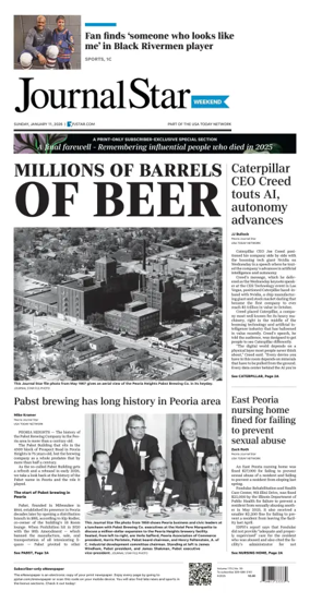 Cover of Journal Star (Peoria)