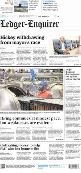 Cover of Ledger-Enquirer (Sunday)