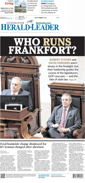 Cover of Lexington Herald-Leader (Sunday)