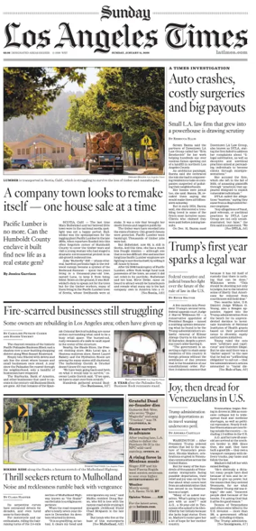 Cover of Los Angeles Times (Sunday)