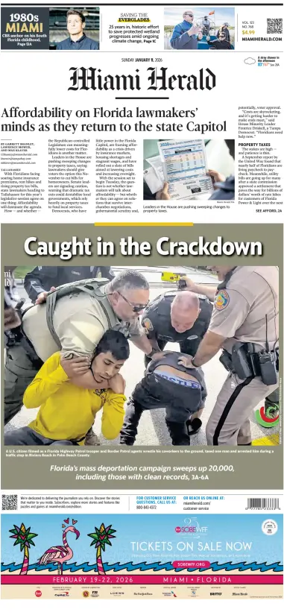 Cover of Miami Herald (Sunday)