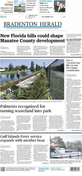 Cover of The Bradenton Herald (Sunday)