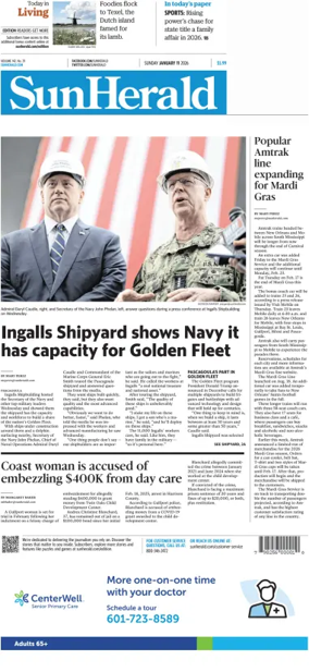 Cover of The Sun Herald (Sunday)