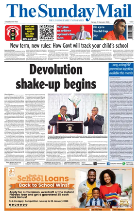 Cover of The Sunday Mail (Zimbabwe)