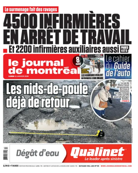 Cover of Le Journal de Montreal