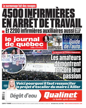 Cover of Le Journal de Quebec