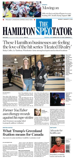 Cover of The Hamilton Spectator