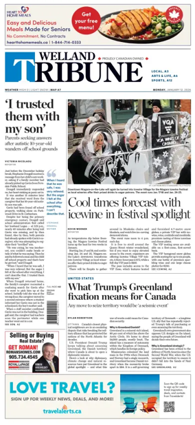 Cover of The Welland Tribune