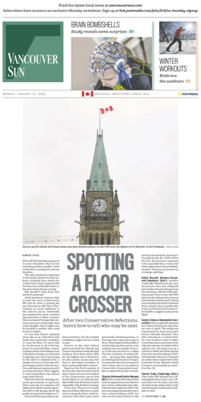 Cover of Vancouver Sun