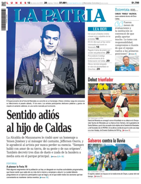 Cover of La Patria (Colombia)