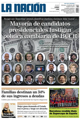 Cover of La Nacion (Costa Rica)