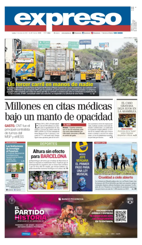 Cover of Diario Expreso