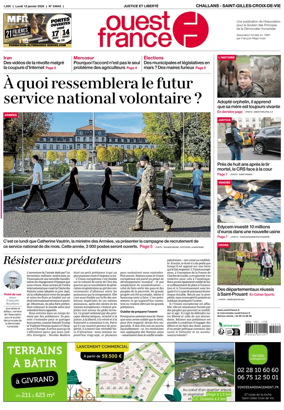 Cover of Ouest France (Challans / Saint-Gilles-Croix-de-Vie)